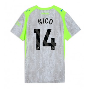Lacne Ženy Futbalové dres Manchester City Nico Gonzalez #14 2025-26 Krátky Rukáv - Tretina